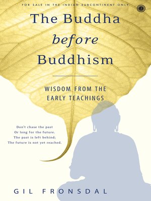 cover image of The Buddha before Buddhism
